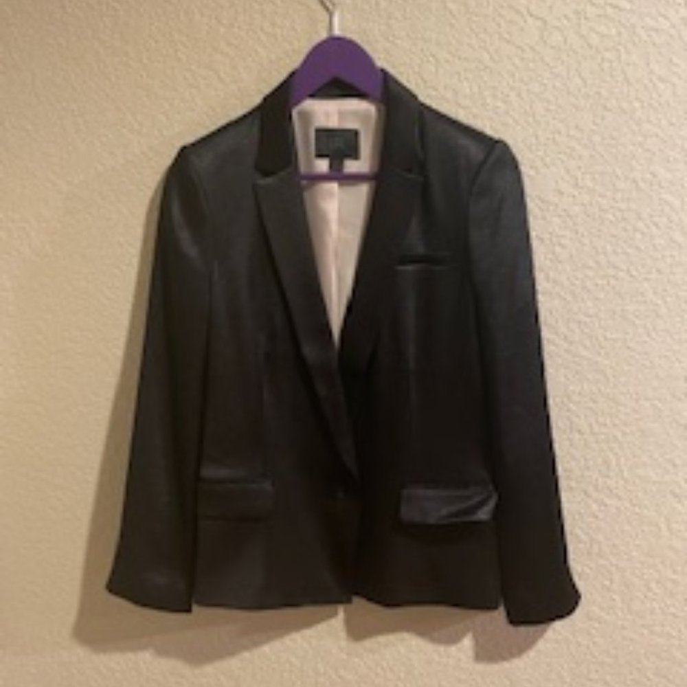 Black satin Blazer